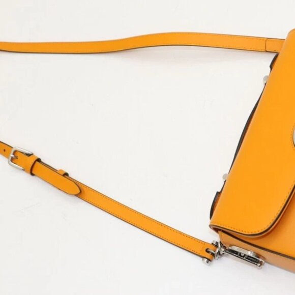 Gucci Petite GG Mini Shoulder Bag Orange Leather 739722 AABSG 7603 - Picture 13 of 16